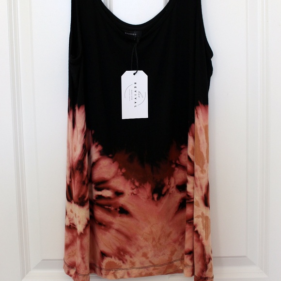 Handmade reverse tie dye Halogen tank top by Hue Revival - Picture 9 of 13